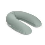 doomoo Coussin de Grossesse & Coussin Allaitement - Ultra Confort pour Dormir pendant la Grossesse - Soulage dos, jambes et ventre - Housse Tissu Bio & Oeko-Tex, Tetra Jersey Green