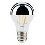 Dimbar Toppförspeglad Normal Silver LED 6,5W 806lm E27