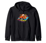 Disney Pixar Cars 2 Mater Eat My Rust Colorful Retro Logo Zip Hoodie