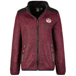 Geographical Norway Tango Lady Polaire Chaude Femme Chaude Fermeture Zip - Veste Automne Hiver Printemps Chaud Femmes - Longues Manches Pull Fourrure Doux Confort Outdoor (Rose Flash XL)