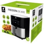 Suinga - Friteuse à air FR6565 1700W, 8 programmes et capacité 6,5 litres. Température réglable de 60 à 200ºC