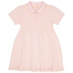 Copenhagen Colors GOTS Rib Polo Stickad Klänning Ballerina Cream | Rosa | 116 cm