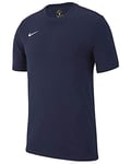 Nike Team Club 19 Tee T-Shirt Mixte Enfant, Obsidian/Obsidian/Obsidian/Blanc, FR : XL (Taille Fabricant : XL)