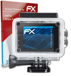 atFoliX 3x Protecteur d'écran pour IceFox Action Cam 4k I5 clair