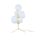 Tom Dixon Melt Chandelier golvlampa LED 175 cm Opal-gold