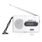 Mini AM FM-radio Manuell drift Justering Minnesfunktion Digital Radiomottagare(BCR21 (2st AA-batterier) )