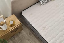 Moonia - Matelas Fibre Todotherm 140 x 190 cm - Grand Lit - Matelas de Haute Durabilité - Matelas Anti-acariens - Modèle Multi Flex Care