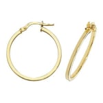 James Moore TH ER1007-20 9k Yellow Gold Hoop Earrings 20 mm Jewellery