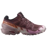 Salomon Speedcross 6 Women Mörklila / Ljus orange Blågrå UK6,5/EU 40 - Fri frakt