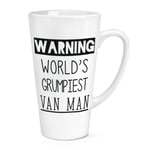 Warning World's Grumpiest Van Man 17oz Large Latte Mug Cup Awesome Best Courier