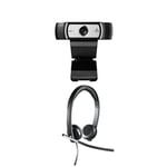 Logitech C930 E Webcam & Logitech H650e Stereo USB Headset