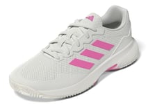 adidas Femme Gamecourt 2.0 Tennis Shoes Chaussures, Core White Lucid Pink Core Black, 44 EU