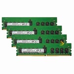 4x 16GB Samsung 1Rx4 PC4-21300 DDR4 2666Mhz 288Pin DIMM ECC SERVER Memory RAM"