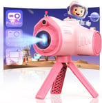 Appareil Photo Enfant avec Fonction Projection,1080P Appareil Photo Numérique Enfant avec Trépied,Carte SD 32G,Batterie à Grande Capacité de 2500mAh, Jouet Appareil Photo Cadeau Fille Garçons 3-12 An