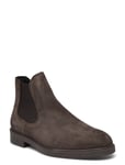 Slhblake Suede Chelsea Boot Noos Brown Selected Homme