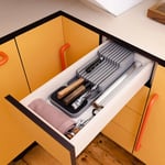 Compact Knife Organiser Kitchen Drawer 2 Tiers Suitable For Knives Upto 23cm