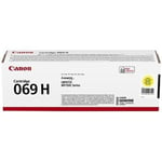 "canon alkuperäinen väriaine 069 h y, keltainen, 5500p, suuri kapasiteetti, 5095c002, canon mf752cdw, 754cdw, lbp673cdw, o".