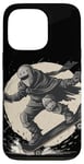 Coque pour iPhone 13 Pro Skateboard Knight pour patineur chevalerie