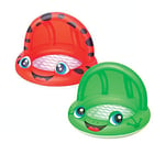 Bestway- Best Way Piscine Coccinelle/Grenouille avec Fond Gonflable et Couverture cm. 97X66, 6942138914122, Multicolore