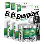 12 X Energizer Rechargeable Piles Aa Batterie Recharge Extrême Nimh 2300mAh HR6