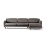 Habitat Turnmill Right Hand Corner Sofa - Charcoal 4 Seater