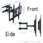 Full Motion TV Wall Mount Bracket 24 32 55 65 75 80 85 Inch LED LCD Tilt Swivel