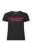 Superdry Sport Sportswear Logo Fitted Tee Svart