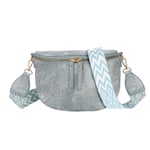 Gallantry Sac Banane Bandoulière Luna effet Jeans Bleu clair