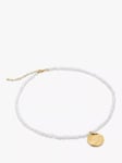 Monica Vinader Capri Gold Vermeil Mini Pearl Necklace