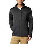 Columbia Homme Veste Polaire Entièrement Zippée, Black heather, S