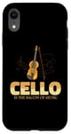 iPhone XR Cello Instrument Funny Playing Musical Lesson Case