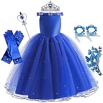 Askungen Klänning Kjol Halloween Cosplay Kostym Barn Flickor Festklänning Lång klänning Ornament Dress kit 02 120cm