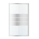 Porte de douche coulissante GoodHome Beloya miroir 120 cm