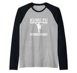 Kung Fu Is My Break From Reality Funny Kung Fu Fighting Raglan Baseball Tee