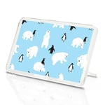 Classic Magnet With Stand - Blue Polar Bear Penguin Winter Ice #44385