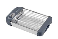 Grille-pain plat horizontal MyWave 600 W, 2 éléments chauffants en quartz,  idéal pour le pain ou toutes sortes de pâtisseries, avec plateau à miettes,  acier inoxydable - 600W : : Cuisine et Maison