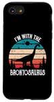 iPhone SE (2020) / 7 / 8 I'm With The Dinosaur Brontosaurus, Dino Gifts For Kids Case