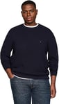 Tommy Hilfiger Men's Bt-Essential Structure Crew Neck Mw0mw37930 Pullover Sweater, Blue (Desert Sky), XXL