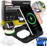 Station de Recharge pour iPhone,Chargeur sans Fil pour iPhone et Apple Watch,Chargeur sans Fil pour iPhone-iPhone 15 14 13 12 11 Pro Max,AirPods 3/2/Pro,Apple Watch 2/3/4/5/6/7/8/9/SE