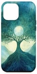 iPhone 12 Pro Max Fantasy Yggdrasil Tree Life Nature Spiritual Moon Case