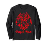 Dragon Mom Tee Fantasy Mother Mythical Mama Mummy Dragons Long Sleeve T-Shirt