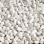 Dekorstein Bianco Carrara Hvit 15-25 Mm 10 Kg