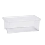 SUNDIS View Box, boîte de rangement 5l en plastique transparent, avec couvercle, superposable et empilable, idéale pour les cosmétiques, bijoux, stylos, feutres, accessoires de couture, perles