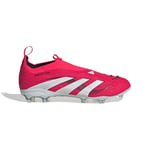 adidas Predator Elite Laceless Fg Pure Victory - Lucid Red/vit/svart Barn - Gräs (Fg), storlek 31