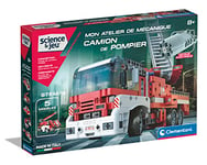 Clementoni - Camion de Pompiers - 8 Ans - Mon atellier de mécanique - Jeu de Construction Enfant - Jeu Scientifique - Fabriqué en Italie