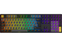 Klawiatura Akko Akko Black & Gold 5108B Plus Wireless Gaming-Tastatur, Rgb, - V3 Cream Yellow Pro Switch, Schwarz, Iso (De)