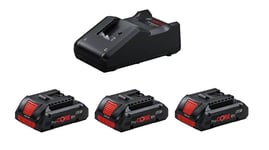 Pack de 3 batteries 18 V ProCORE 4 Ah + chargeur GAL 18V-40 BOSCH 0615990N2G