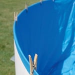 Gre SP558F - Liner uni bleu pour piscines rondes Ø550 H:130cm (diamètre x hauteur), épaisseur 40/100e, système overlap