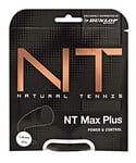 Dunlop 624804 Tennis String NT Max Plus 1.30 mm 12 m Set Adulte Unisexe, Noir, Taille Unique