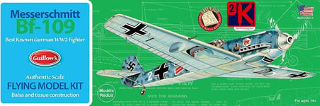 Guillows 505 Messerschmitt Bf-109 Laser Cut  Balsa Wood Kit 1/30th Scale T48